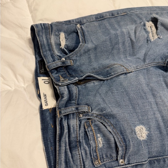 Garage Light Blue Distressed Skinny Jeans - Picture 2 of 3